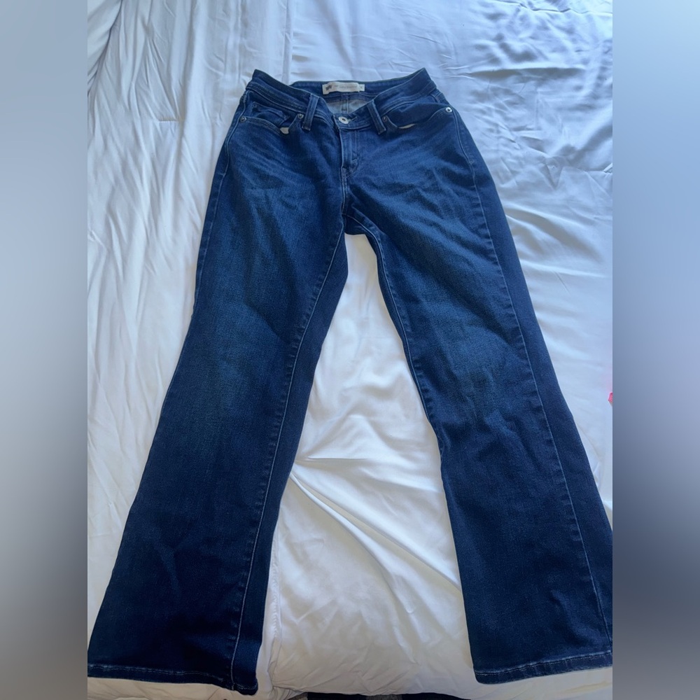 Classic Blue Women's Jeans Levy Curvy Boot